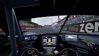 ACC Zolder Ferrari 296 GT3 Heavy Rain Track Guide Hotlap  Telemetry [upl. by Castillo]