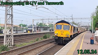 Trains at Tamworth and Lichfield TV120524 [upl. by Anhavas544]