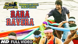 Krishnagadi Veera Prema Gaadha Video Songs  Rara Ravera Video Song  Nani Mehr Pirzada [upl. by Ymrej]