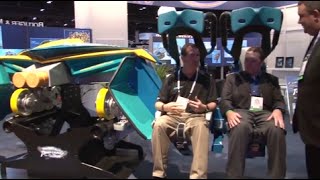 Holiday World Shows Off Thunderbird Train at IAAPA 2014 [upl. by Jobyna]