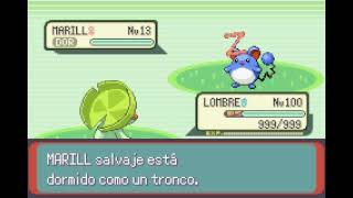 POKEMON EMERALD  LOMBRE  BESO AMOROSO  LOVELY KISS [upl. by Ynnij]