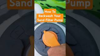 Backwash a Bestway Sand Filter Flowclear Pump for Intex Pool shortsfeed diy [upl. by Ardenia]