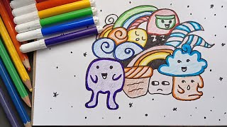 easy doodle for beginners how to make cute doodle art for beginners Easy doodling [upl. by Jensen20]