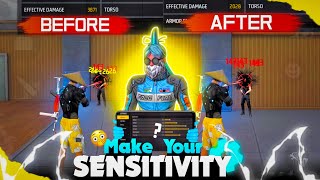 HOW TO MAKE YOUR OWN SENSITIVITY 🔥🤯 FIND YOUR ONLY RED NUMBERS SETTINGS 🔥💀 SPARROW FF [upl. by Lenaj]