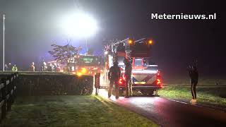 Veel witte rook bij woningbrand Smilde [upl. by Dinin646]