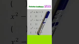 How to factorize quadratic with coefficient x21 quadratic short [upl. by Anner467]