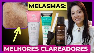 Os Melhores Produtos Clareadores de Manchas e Melasmas  Dra Greice Moraes [upl. by Anemolihp]