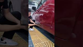 Dented Car Door Panel Repair [upl. by Ramiah81]