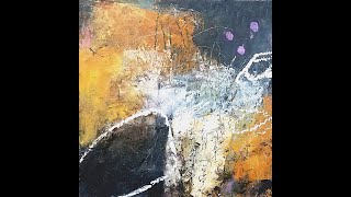 Archaeology and Alchemy abstract intuitive oil and cold wax painting with Serena Barton [upl. by Cyrus]