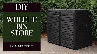 DIY Wheelie Bin Store  Hide Ugly Bins [upl. by Maryanna691]