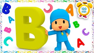 🔤 POCOYO PORTUGUÊS do BRASIL  Aprender O Alfabeto Vogais E Consoantes 120 min DESENHOS ANIMADOS [upl. by Milone148]