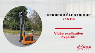 Gerbeur électrique en porte à faux 1500 kg OMG  715 FS [upl. by Calisa]