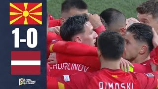 North Macedonia vs Latvia  10  Highlights  UEFA Nations League 2024 [upl. by Michael]