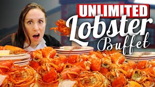 UNLIMITED Lobster Eating Challenge At The Boston Lobster Feast [upl. by Olivie]