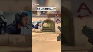 prime scream😰cs2 counterstrike csgo [upl. by Llewkcor]