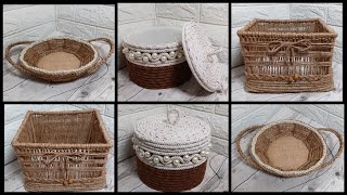 Make Your Own Storage Baskets Simple DIY Guide  Recycling Craft Ideas ♻️2024 [upl. by Aisul]