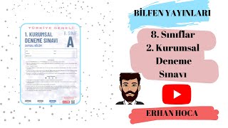 BİLFEN YAYINLARI 8 SINIFLAR KURUMSAL 2 DENEME SINAVI [upl. by Inoj316]