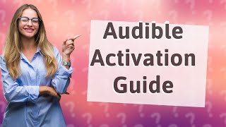 How to activate Audible on MP3 player [upl. by Hahnke871]