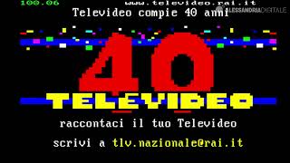 40 anni di Televideo Rai  15 Gennaio 1984  15 Gennaio 2024 [upl. by Peti]