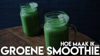 Groene smoothie met appel boerenkool komkommer en gember [upl. by Hashimoto]