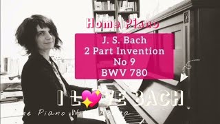 Invention 9 Invenzione a due voci n 9 in Fa minore bach BWV 780 F minor piano [upl. by Bernardine917]