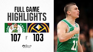 FULL GAME HIGHLIGHTS Celtics open preseason with win over Nuggets in Abu Dhabi [upl. by Wernher27]