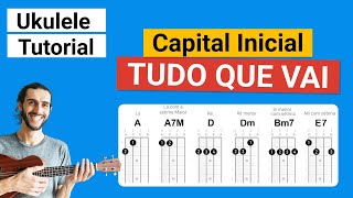 TUDO QUE VAI Capital Inicial Como tocar no Ukulele [upl. by Ibson]