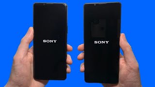 Sony Xperia 5 III vs Xperia 1 III Speed Test Speakers Battery amp Cameras [upl. by Fransisco]