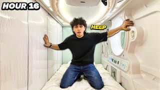 TRAPPED FOR 24 HOURS IN A POD HOTEL HELP [upl. by Airyk]