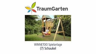 Winnetoo Spielturm Montage 7 Schaukel  TraumGarten [upl. by Sneve]