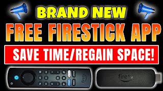 🔥 NEW APP for FIRESTICK  FREE UP SPACE with One CLICK 🔥 [upl. by Eisset]