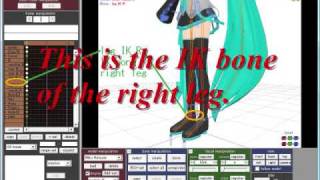 【MikuMikuDance】How to make Miku walk Tutorial1 [upl. by Honeywell]