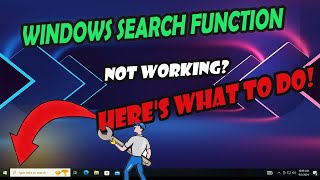 Windows Search Function Not Working Heres What to Do [upl. by Jezabel]