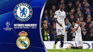 Chelsea vs Real Madrid Extended Highlights  UCL QuarterFinals  Leg 2  CBS Sports Golazo [upl. by Siravat]