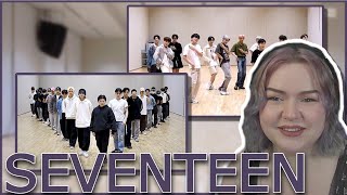 SEVENTEEN DANCE PRACTICES Reaction  Adore U Very Nice Fear World Don Quixote [upl. by Aliwt104]