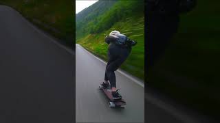 Extreme Downhill Skateboarding  speed longboard danger [upl. by Christabella512]