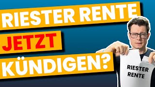 SOLLTEST du deine Riester Rente kündigen und welche anderen Optionen es noch gibt [upl. by Dixon]