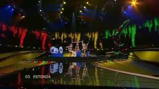 Eurovision 2008 1st SemiFinal 03  Kreisiraadio  Leto Svet  Estonia [upl. by Shoifet]