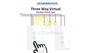 Instalação do Interruptor Touch Novadigital e Sonoff T2 US  Paralelo Virtual Tuya e Ewelink [upl. by Croner164]