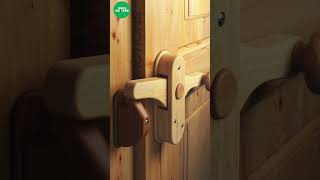 Spring loaded door latch lock [upl. by Ahsiuqal]