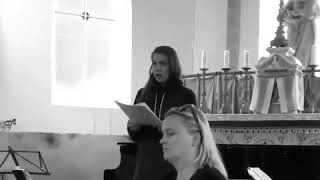 Patricia Janeckova  JSBach Cantata No51 an angel divine rehearsing [upl. by Miharbi]