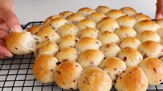 Cranberry Milk Bread Rolls [upl. by Koran691]