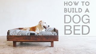 How To Build a Mid Century Modern Dog Bed  Modern Builds  EP 72  DIY [upl. by Eahsed]