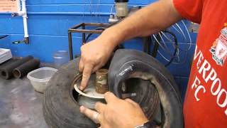 remove and install a small tire tube [upl. by Ayvid]