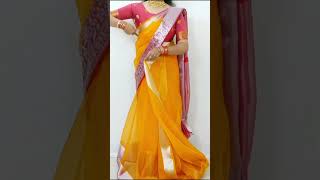 Organza saree draping tutorial for wedding amp party  beginners saree draping tips amp tricks  sari [upl. by Colline979]