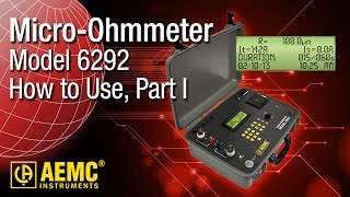 AEMC®  6292 MicroOhmmeter  Part 1  HowTo  Setup and Take Measurement From Front Panel Controls [upl. by Cassandre540]