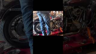 First kickstart for the spiderweb shovelhead in over 8 years shovelhead shorts [upl. by Meunier]