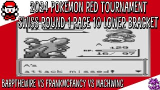 Pokemon Red 2024 Tournament  Swiss Round 1 Race 10 Lower Bracket  Barp vs Frank vs Machwing [upl. by Peckham]