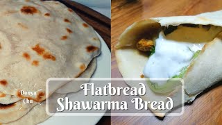 How to make Soft Flatbread Shawarma Using 3 Ingredients║ Tortilla Bread ║ Filipino style Flatbread [upl. by Neik684]