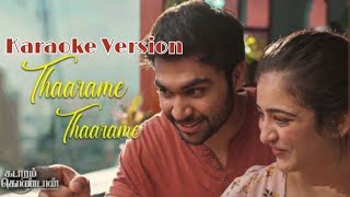 Tharame Tharame  Karaoke Tamil Songs with Lyrics  Kadaram Kondan Song  Karaoke Tamil [upl. by Llenrod177]